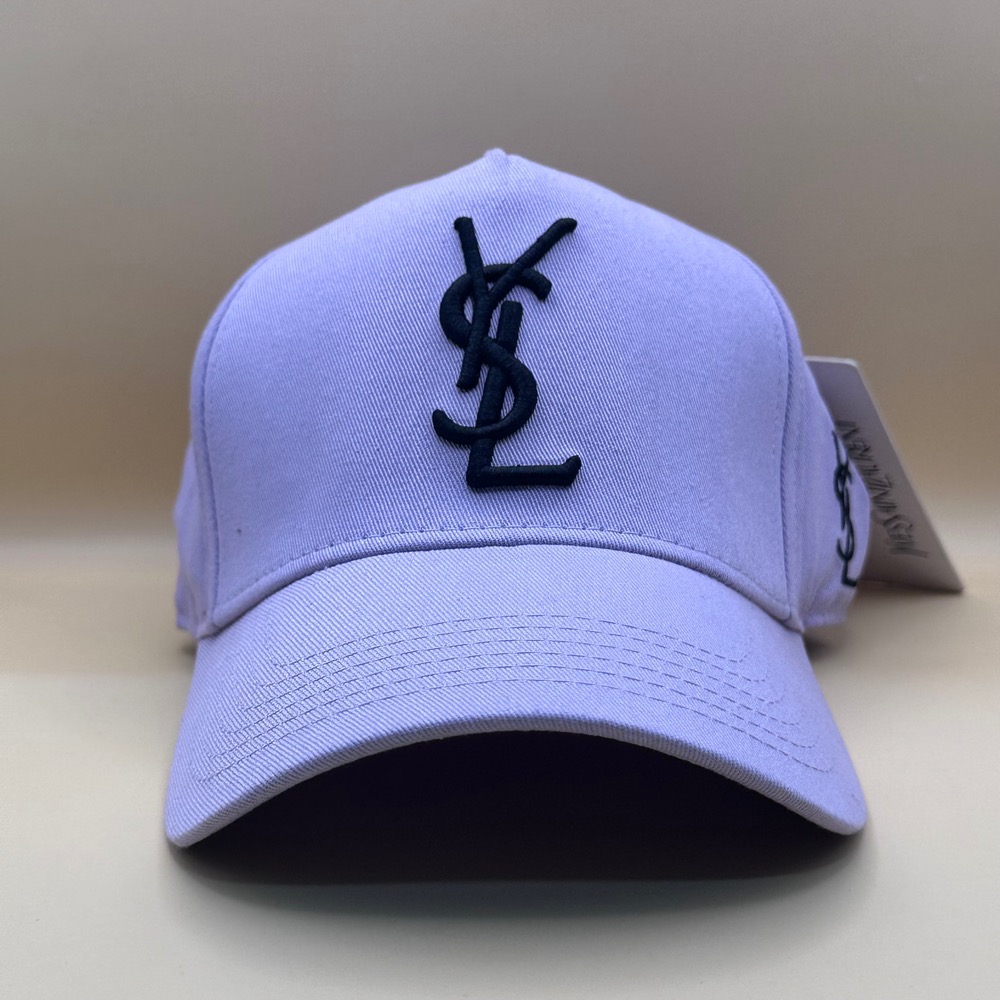 کلاه کپ بیسبالی خارجی رنگ بنفش مدل YSL
