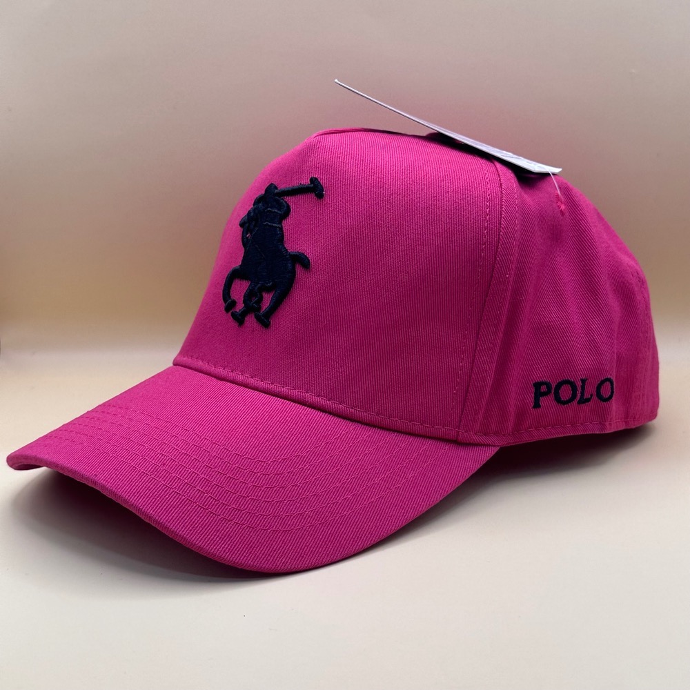 کلاه کپ بیسبالی خارجی صورتی مدل POLO