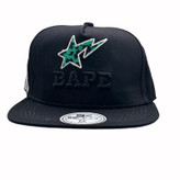 کلاه کپ بک فیت مشکی مدل BAPE