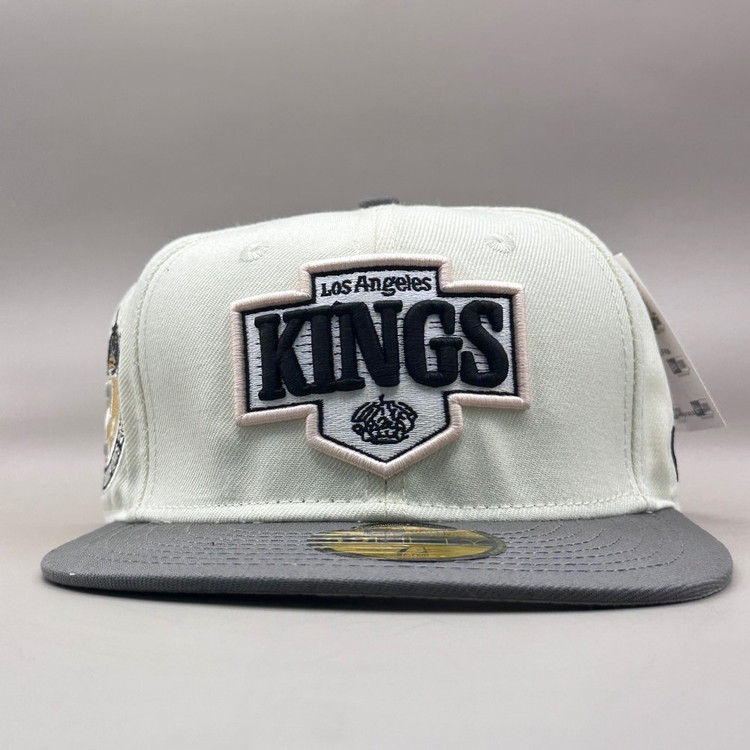 کلاه کپ بک فیت شیری مدلKINGS