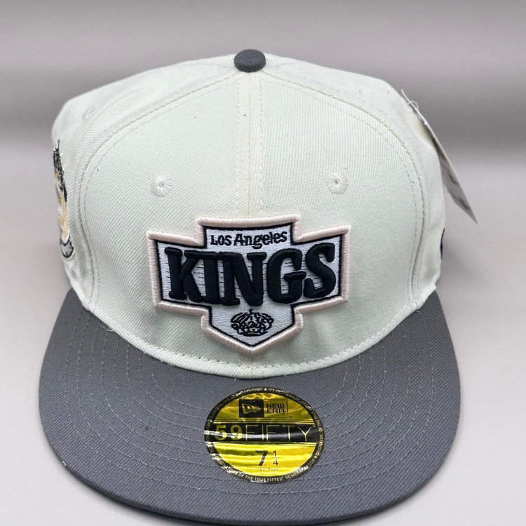 کلاه کپ بک فیت شیری مدلKINGS