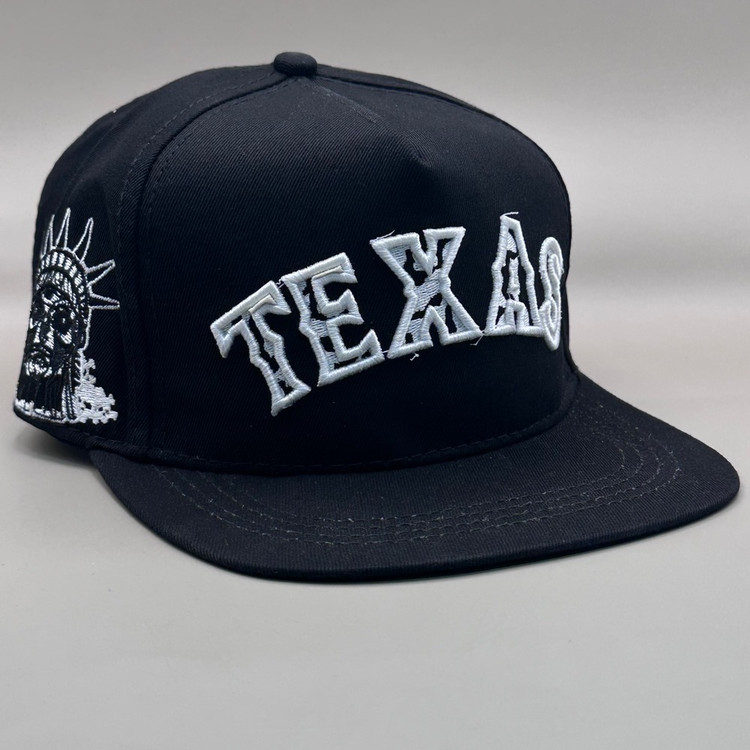 کلاه کپ بک فیت مشکی مدلTEXAS طرح مدرن