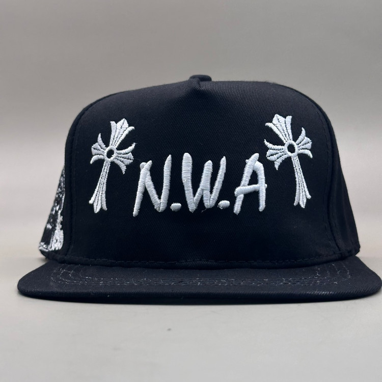 کلاه کپ بک فیت مشکی مدل N.W.A طرح مسیح کد 8