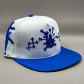کلاه کپ بک فیت سفید مدل LA طرح مسیح کد 3